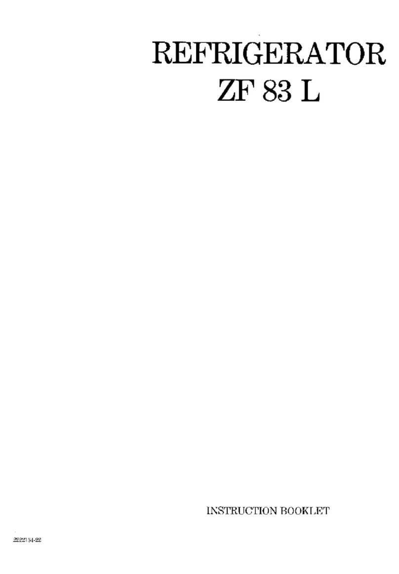 Zanussi ZF 83 L Instruction booklet
