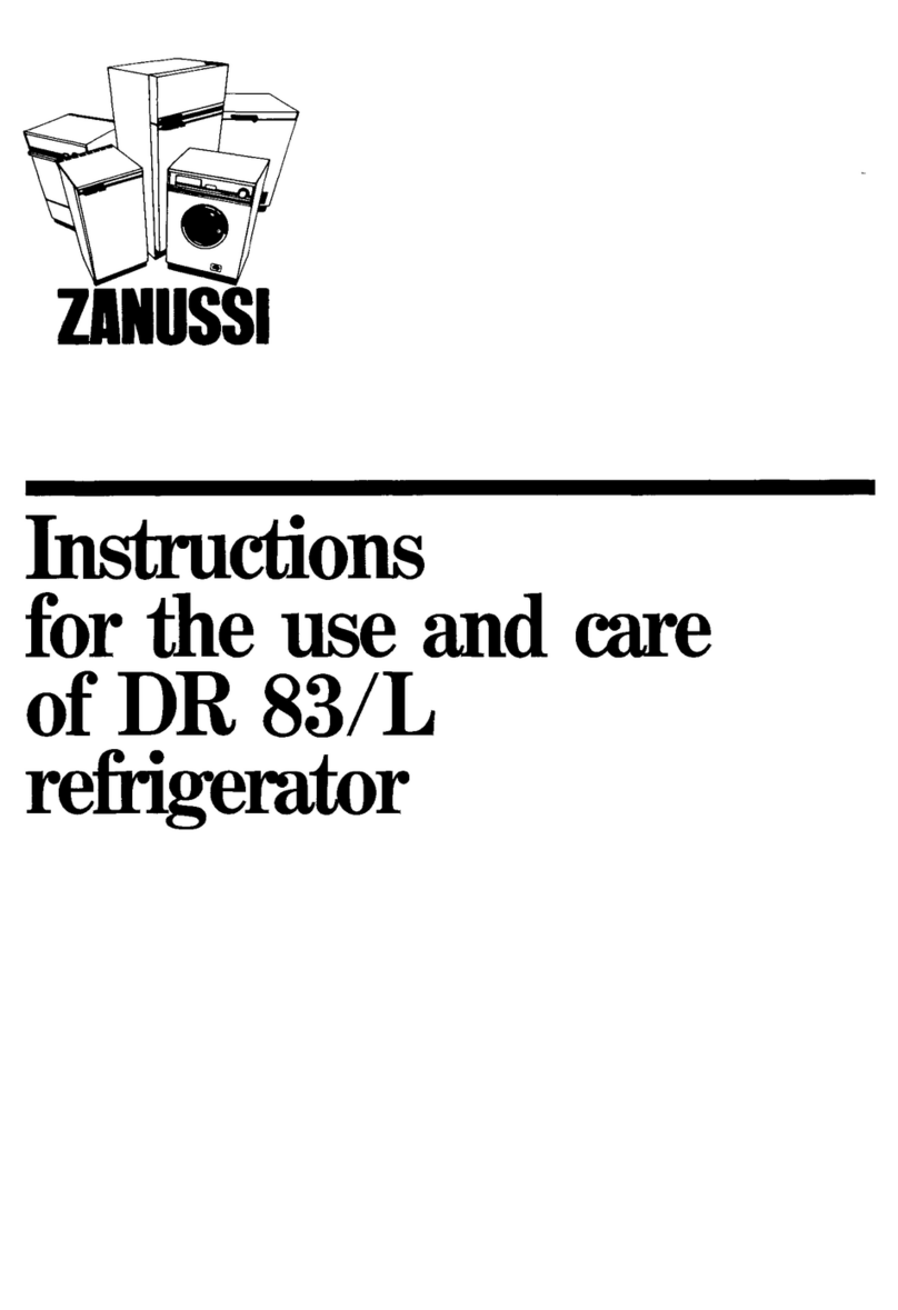 Zanussi DR 83/L User manual Zanussi DR 83/L User manual