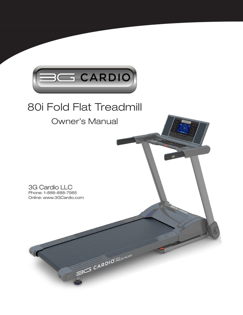 BG CARDIO 80i Fold Flat owner's manual