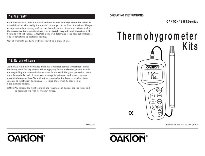 Oakton 35612-series User manual