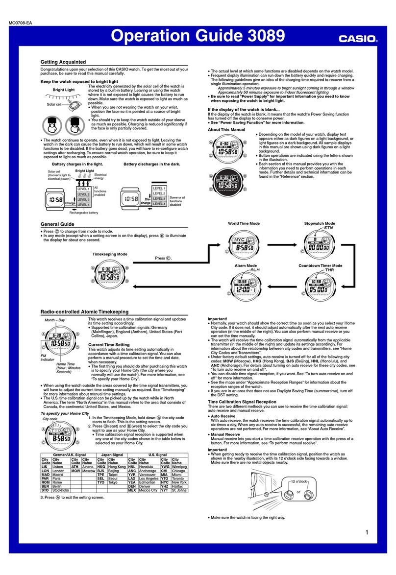Casio 3089 User manual