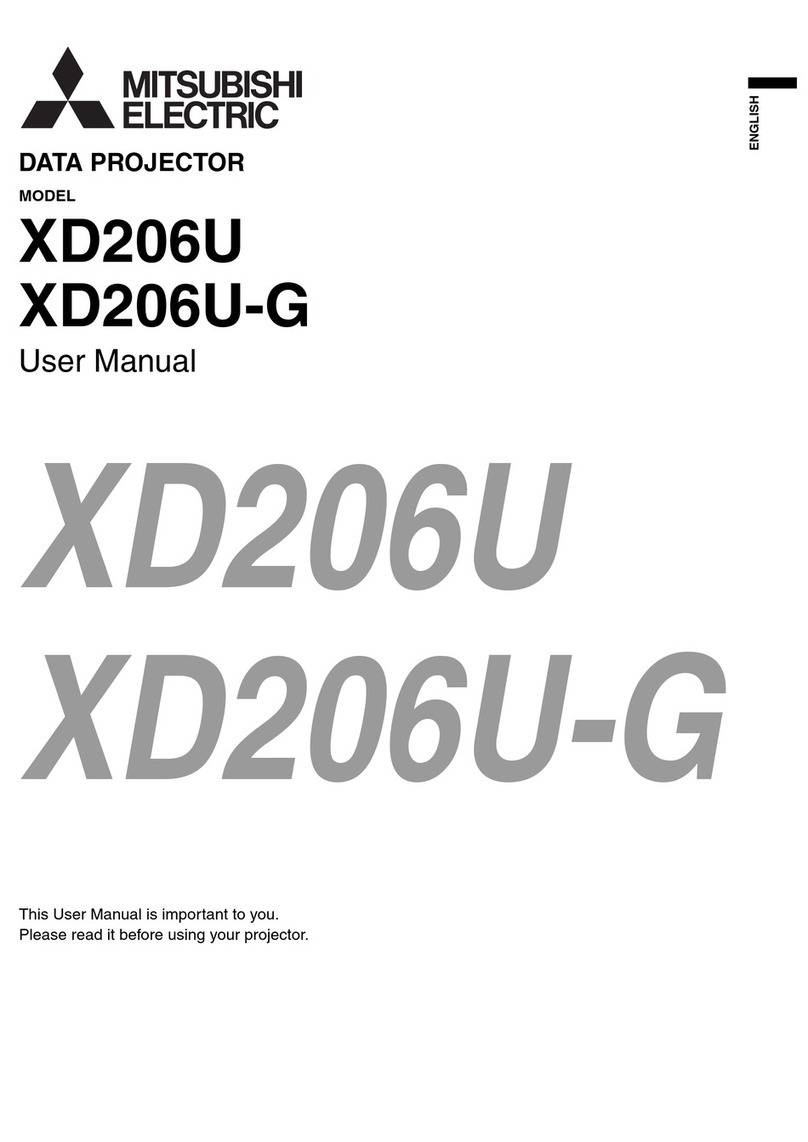Mitsubishi Electric XD206U user manual