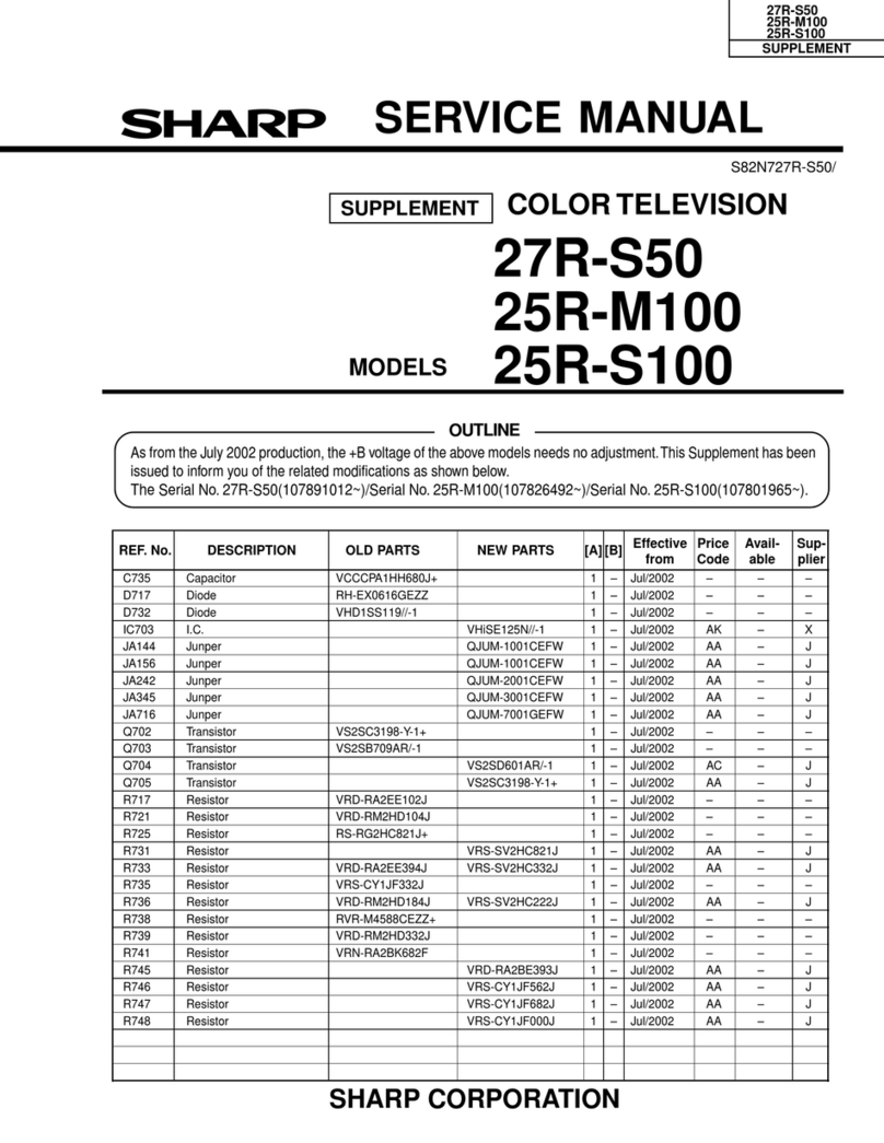 Sharp 27R-S50 User manual