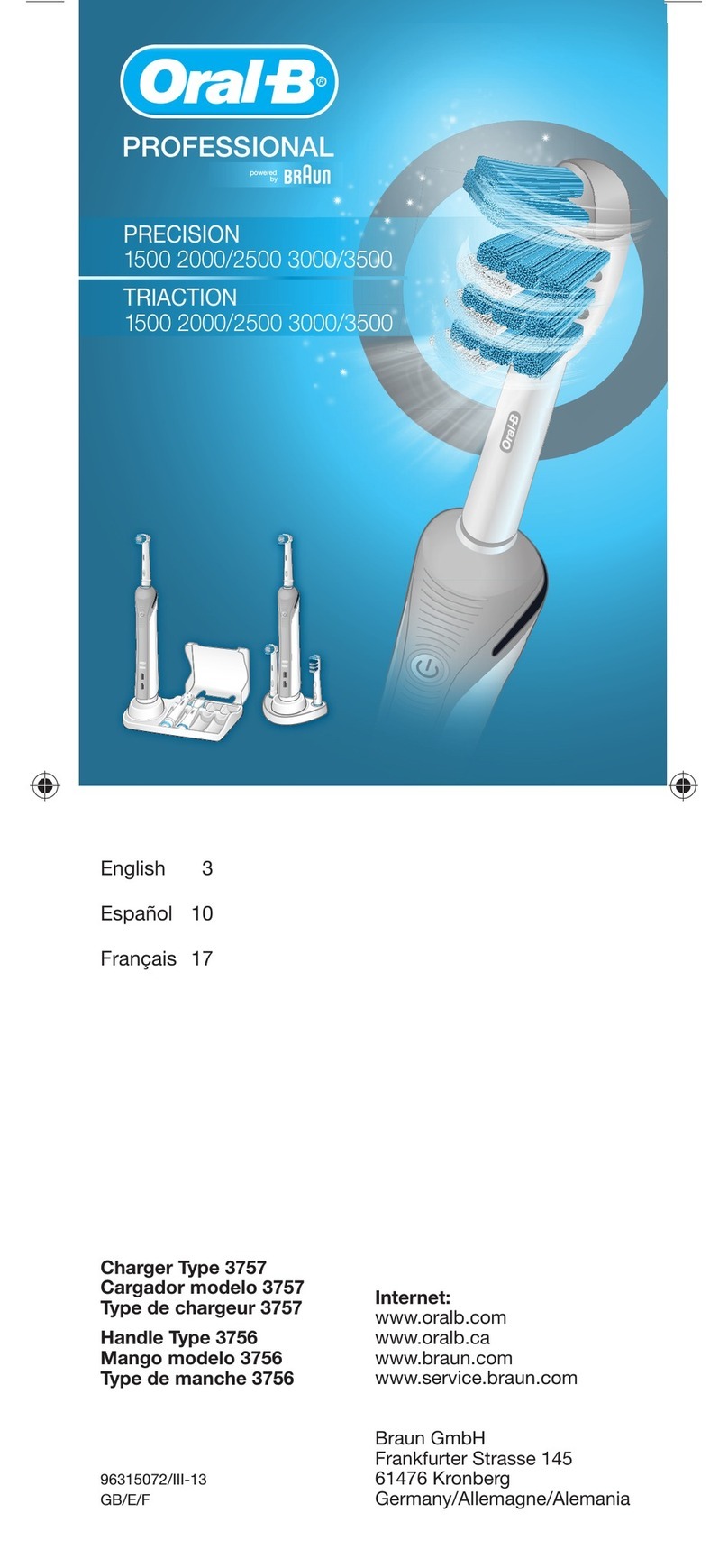 Oral-B TRIACTION 1500 instructions