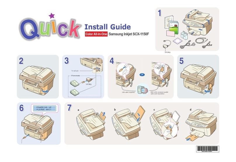 Samsung Inkjet SCX-1150F User manual Samsung Inkjet SCX-1150F User manual