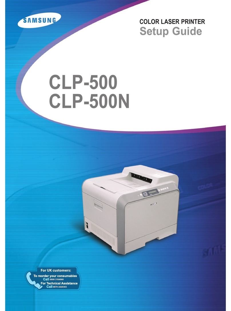 Samsung CLP 500 User manual Samsung CLP 500 User manual