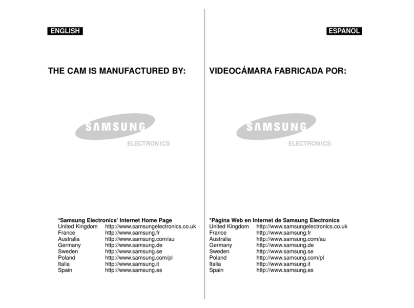 Samsung VP-M102 Owner's instruction book