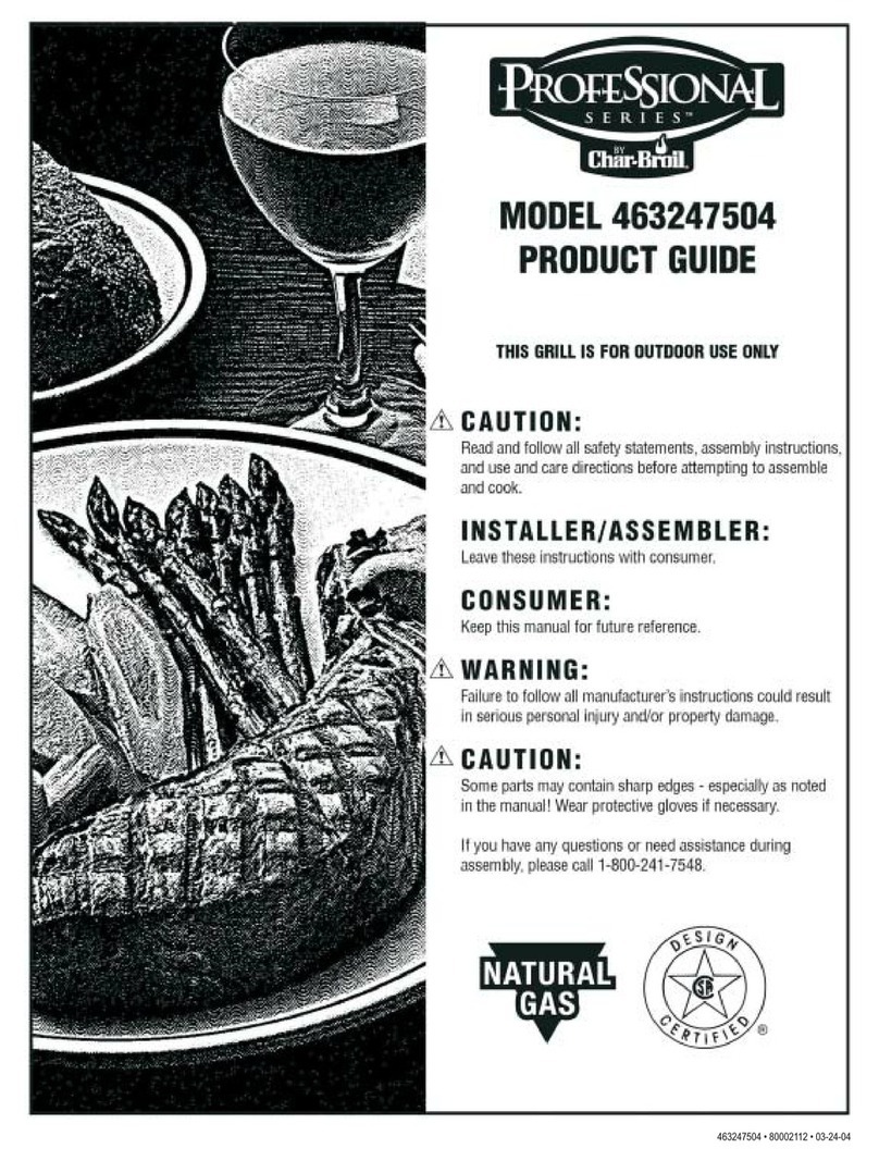 Char-Broil Professional 463247504 Product guide