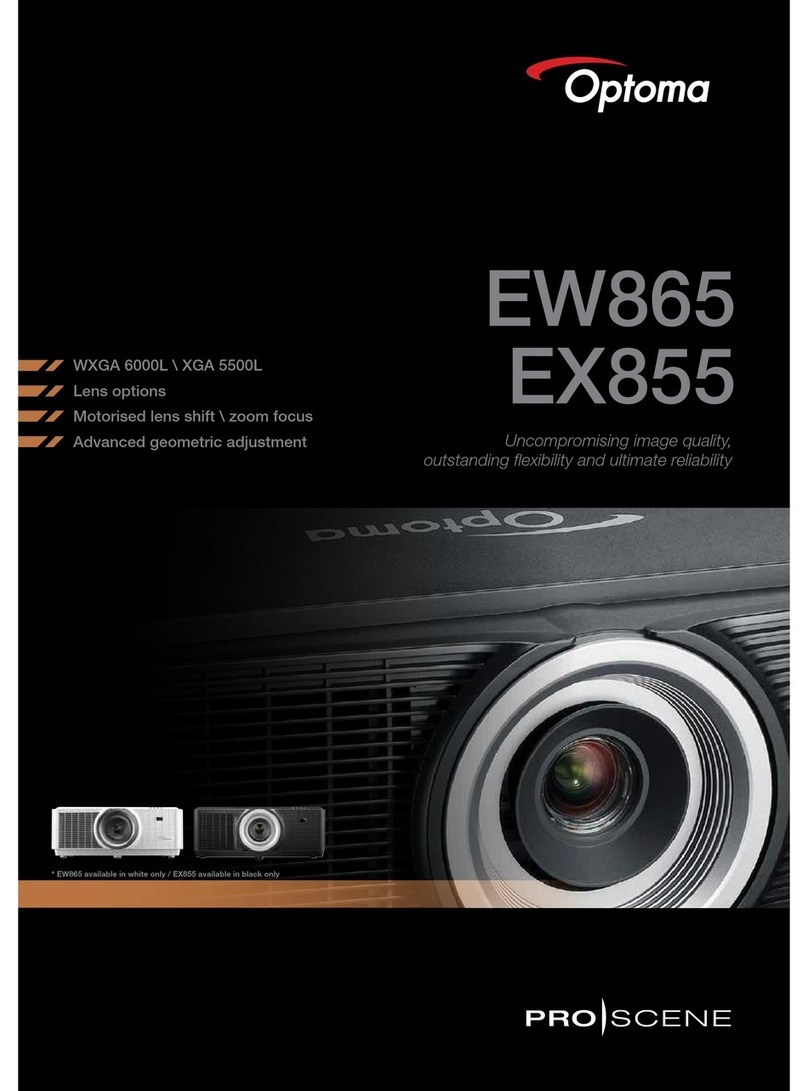 Optoma EW865 User manual
