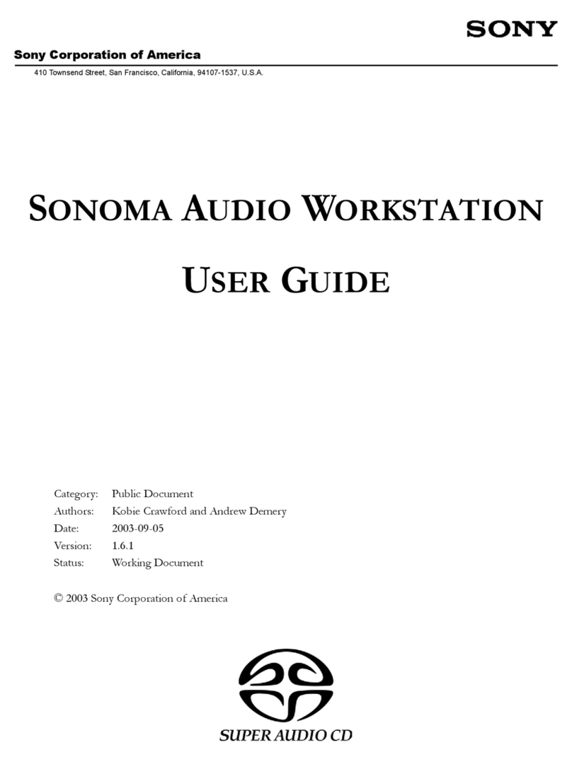Sony SONOMA user guide
