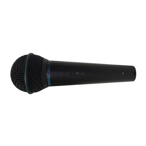 Shure BG 3.1 User manual