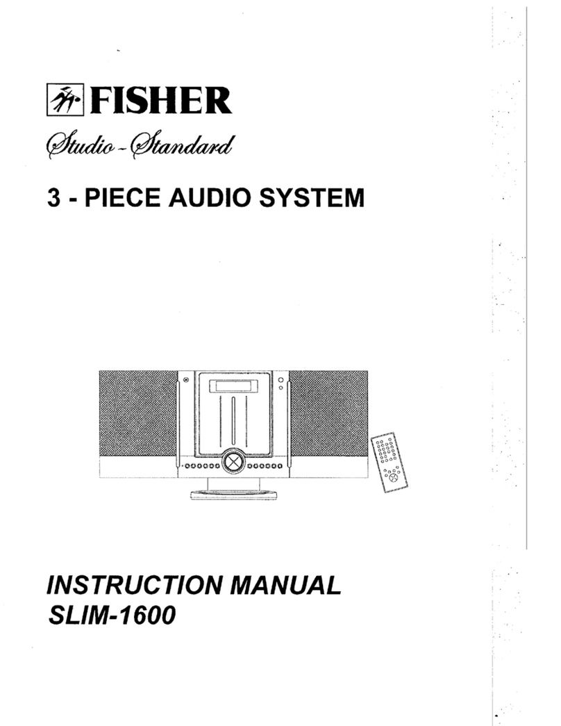 Fisher SLIM-1600 instruction manual