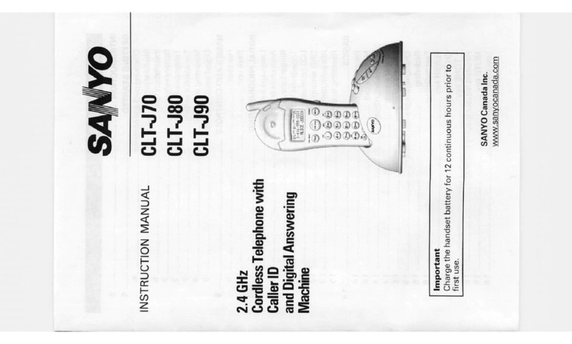 Sanyo CLT-J70 instruction manual