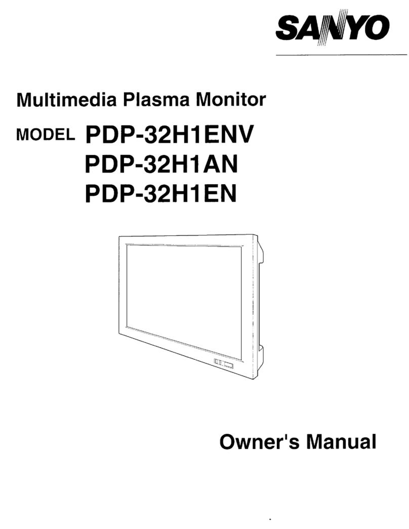 Sanyo PDP-32H1ENV User manual