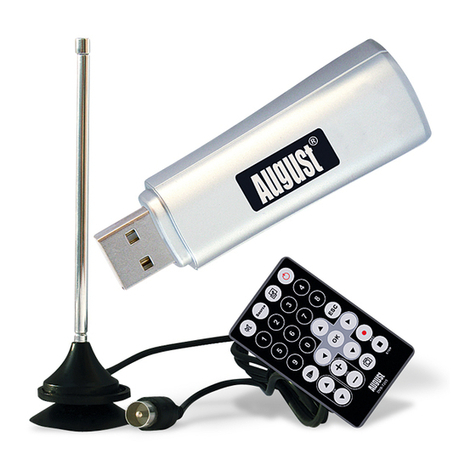August DVB-T205 V3.0 User manual