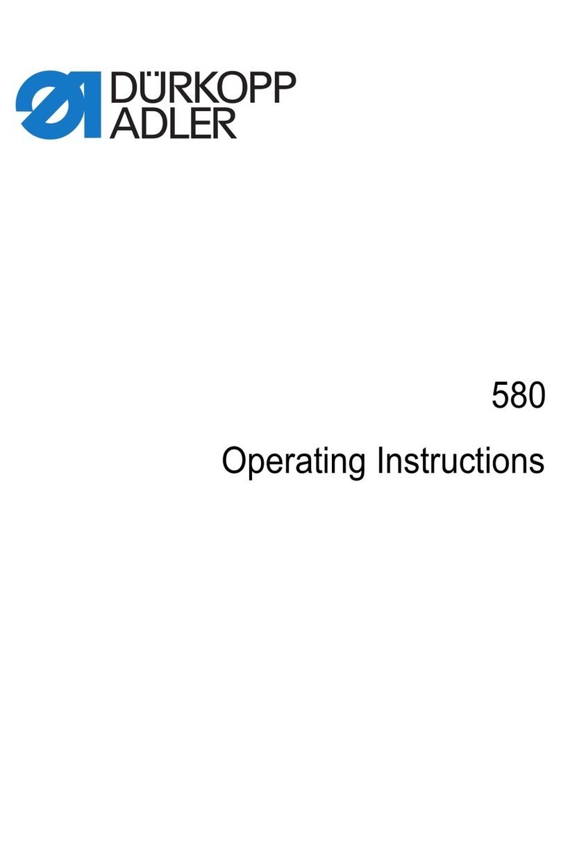 DURKOPP ADLER 580 - User manual