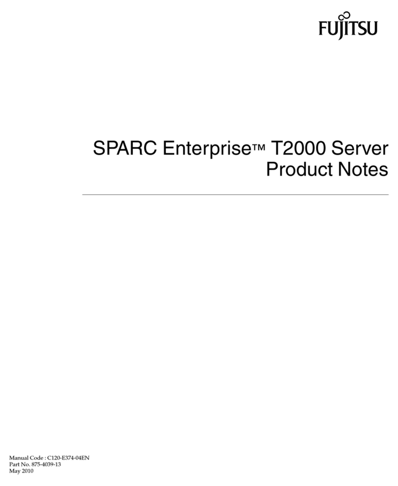 Fujitsu SPARC Enterprise T2000 Product notes