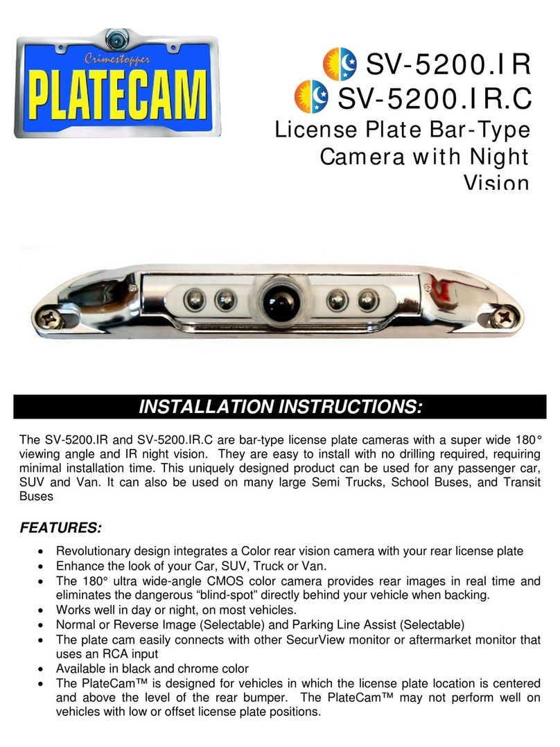 Platecam SV-5200.IR installation instructions