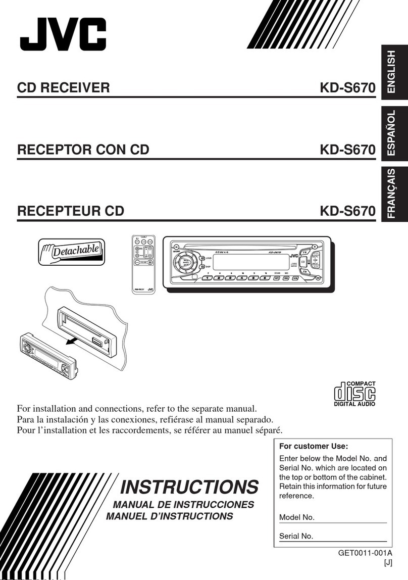 JVC KD-S670 User manual