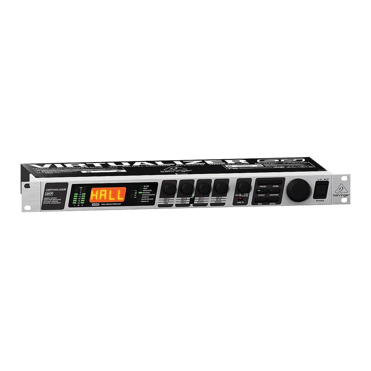 Behringer VIRTUALIZER 3D FX2000 user manual