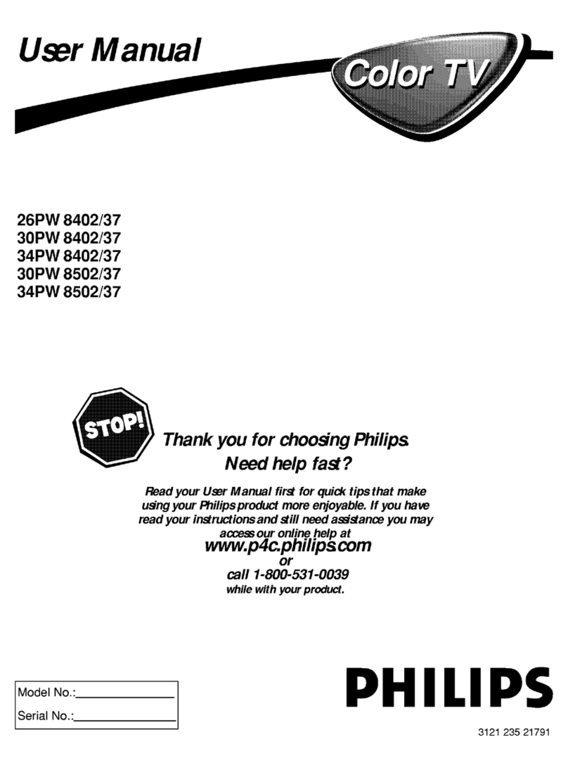 Philips 26PW 8402/37 User manual