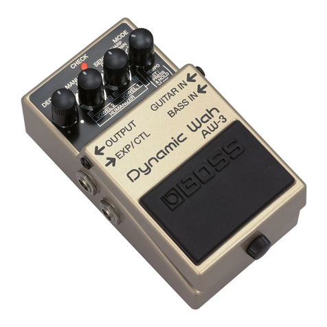 BOSSCO AW-3 Dynamic Wah User manual