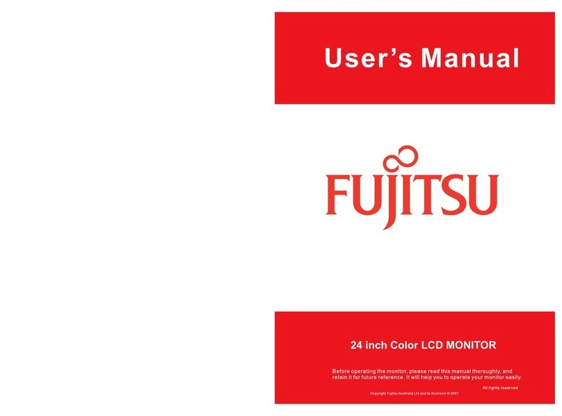 Fujitsu 24 inch Color LCD Monitor User manual
