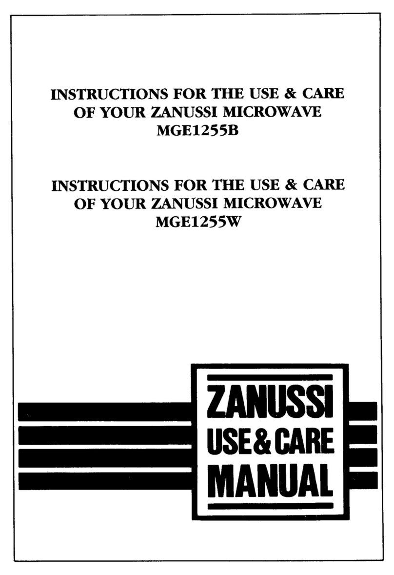 Zanussi MGE1255B Assembly instructions