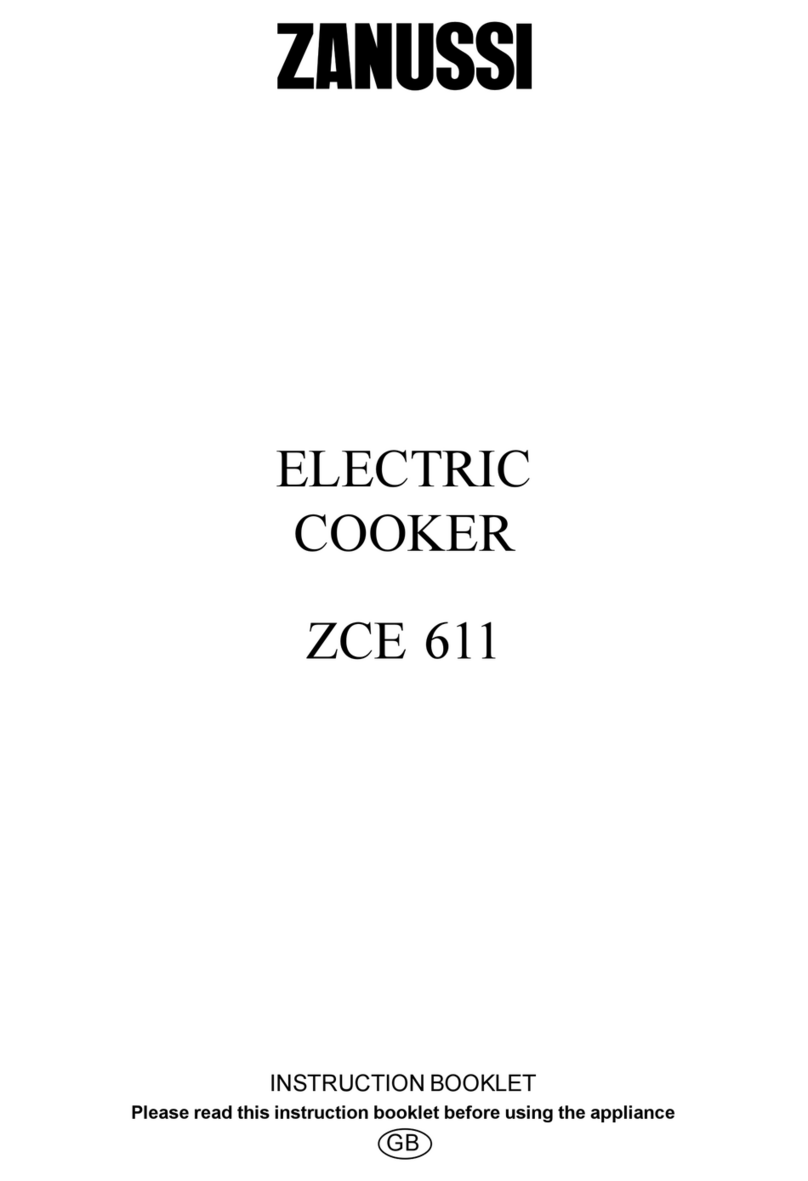 Zanussi ZCE 611 User manual