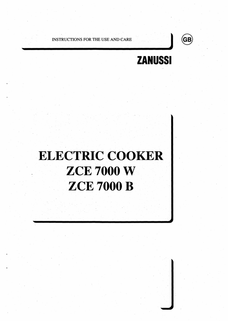 Zanussi ZCE 7000 W User manual
