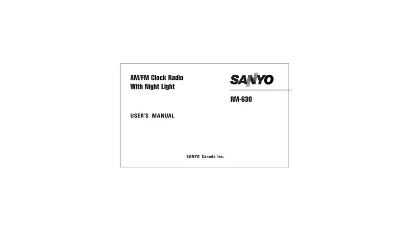 Sanyo RM-630 user manual