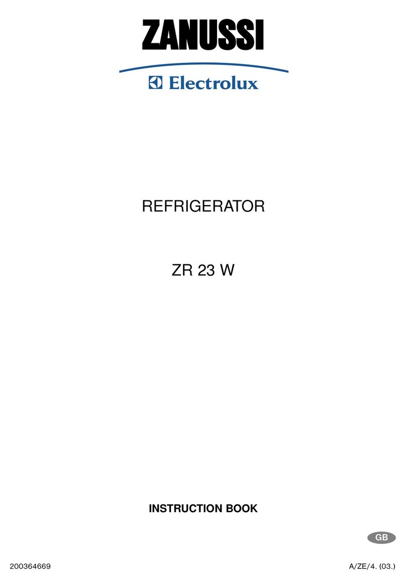Zanussi Electrolux ZR 23 W Instruction book