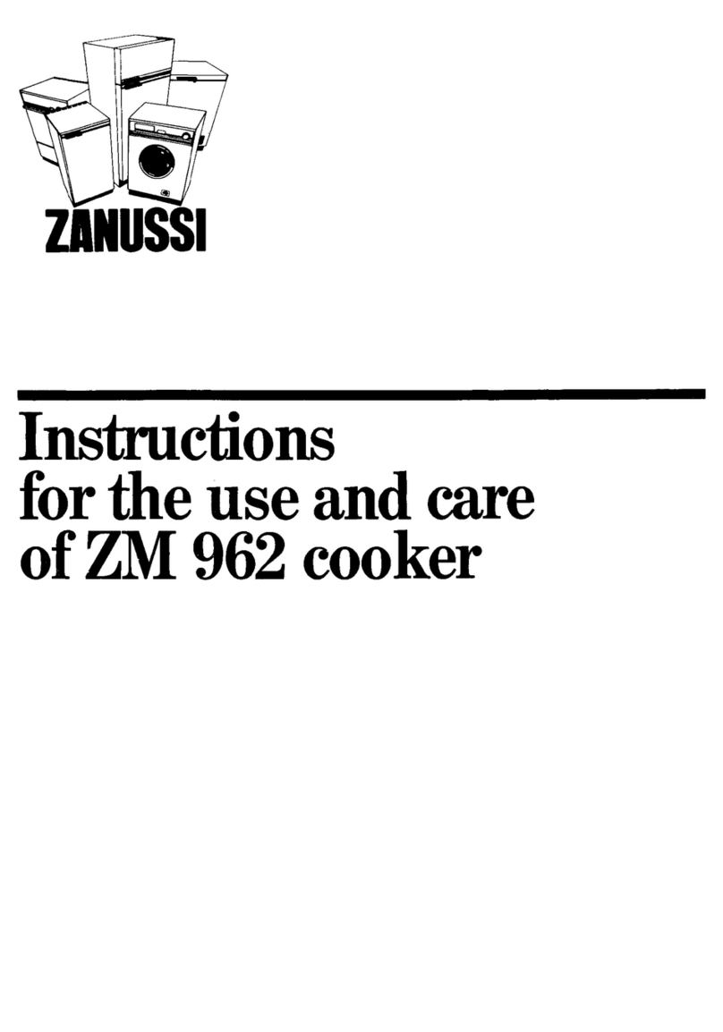 Zanussi ZM 962 Installation instructions