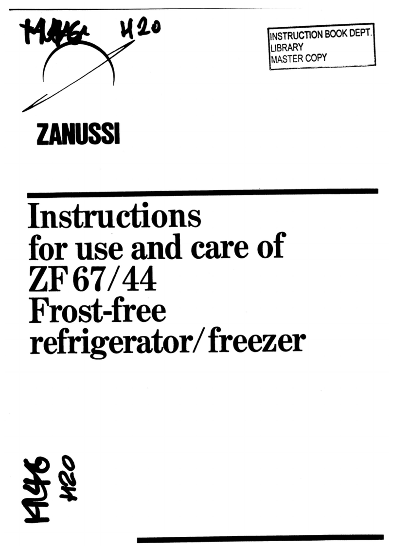 Zanussi ZF 67/44 Instructions for use and care