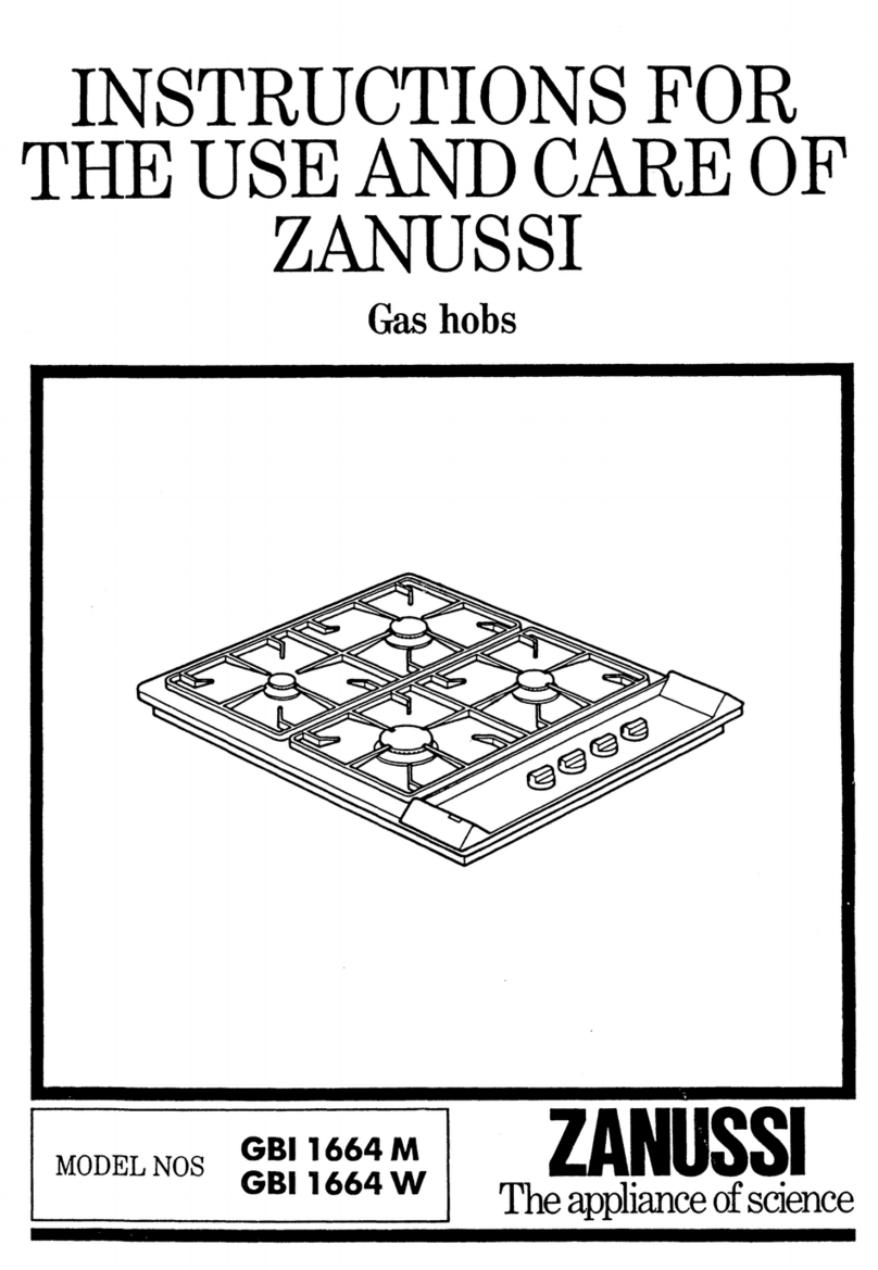 Zanussi GBI 1664 W User manual