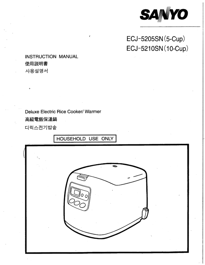 Sanyo ECJ-5205SN instruction manual Sanyo ECJ-5205SN instruction manual