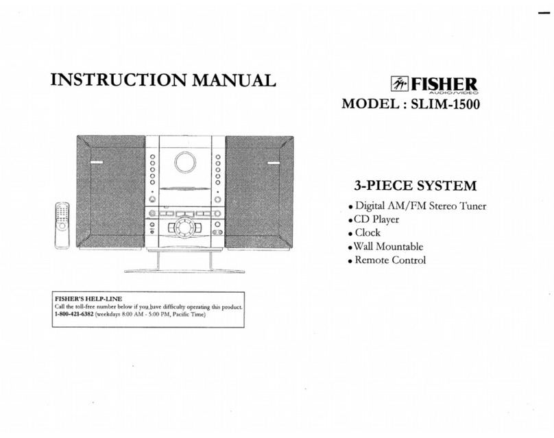 Fisher SLIM-1500 instruction manual