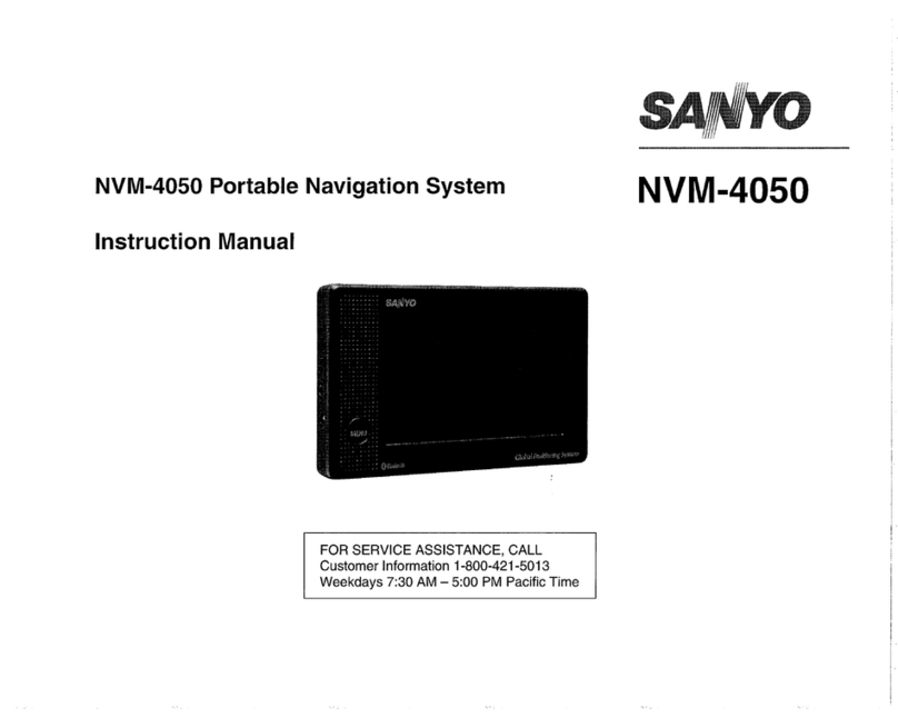 Sanyo NVM-4050 instruction manual