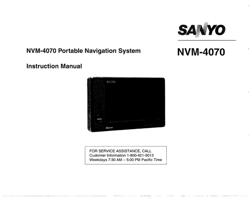 Sanyo NVM-4070 instruction manual Sanyo NVM-4070 instruction manual