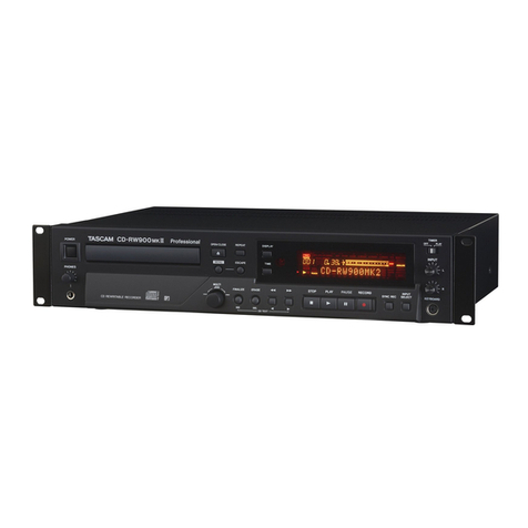 Tascam CD-RW900mkII owner's manual