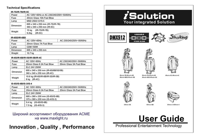 iSolution IR-7S User manual iSolution IR-7S User manual