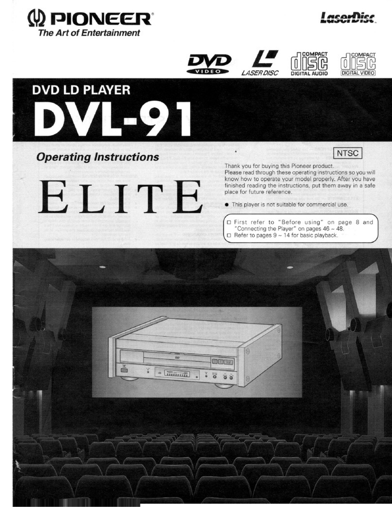 Pioneer Elite DVL-91 User manual