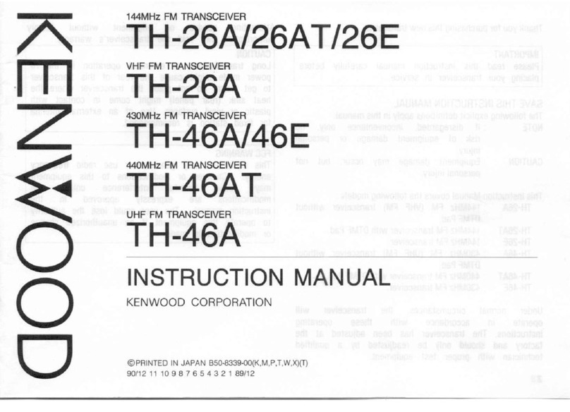 Kenwood TH-26A User manual