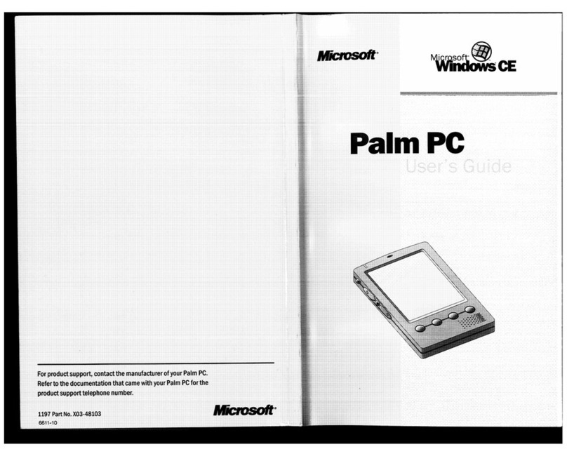 Microsoft Palm PC User manual