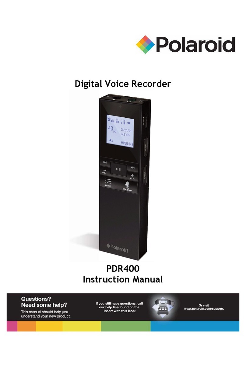 Polaroid PDR400 instruction manual