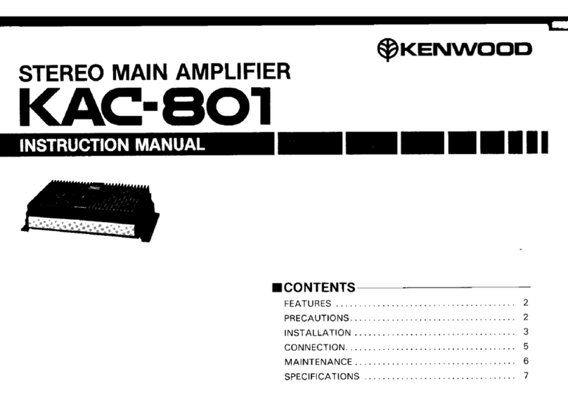 Kenwood KAC-801 instruction manual