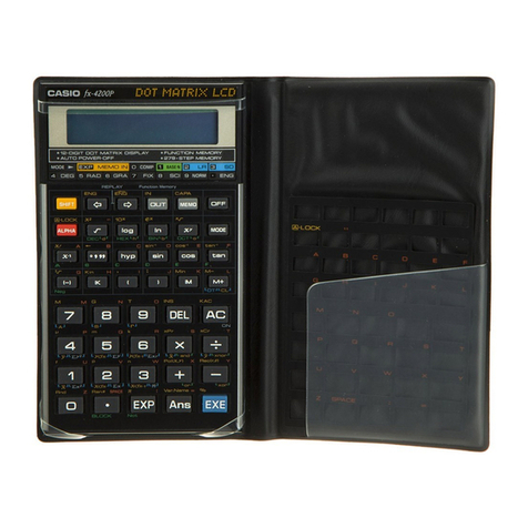 Casio fx-4200P User manual Casio fx-4200P User manual