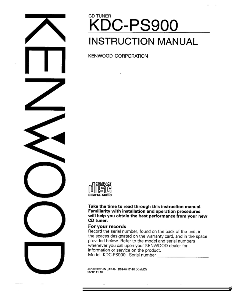 Kenwood KDC-PS900 User manual