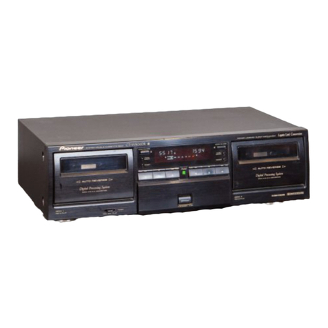 Pioneer CT-W806DR operating instructions