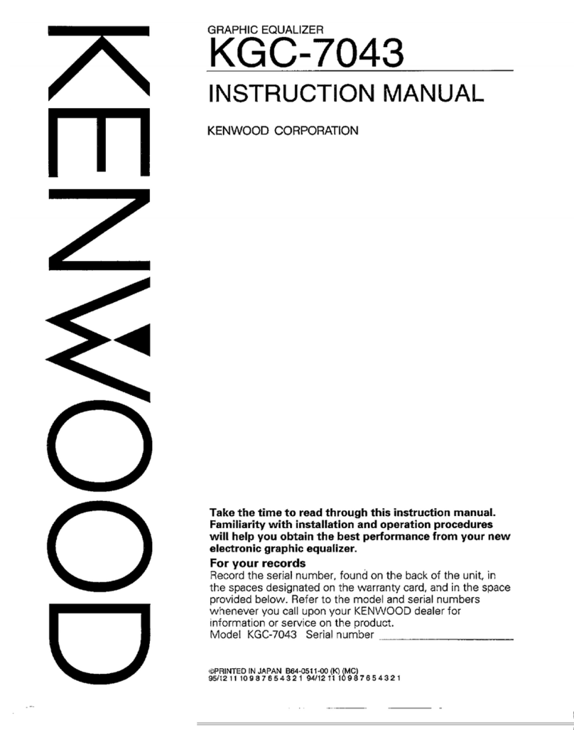 Kenwood KGC-7043 User manual